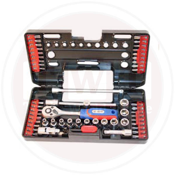 طقم لقم و سنون مفك متغيرة + يد سيستيم مربع 0.25 بوصة 38 ق صينى APT 